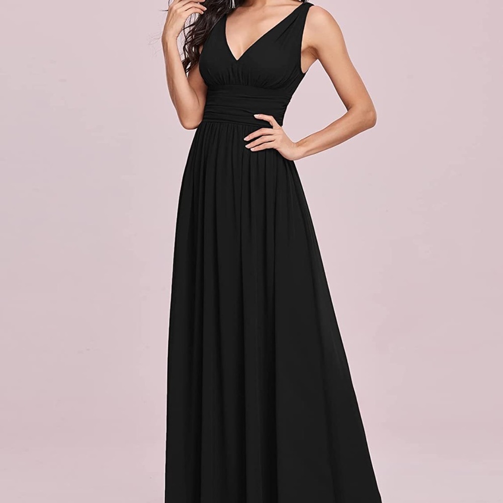 Black bridesmaid dress